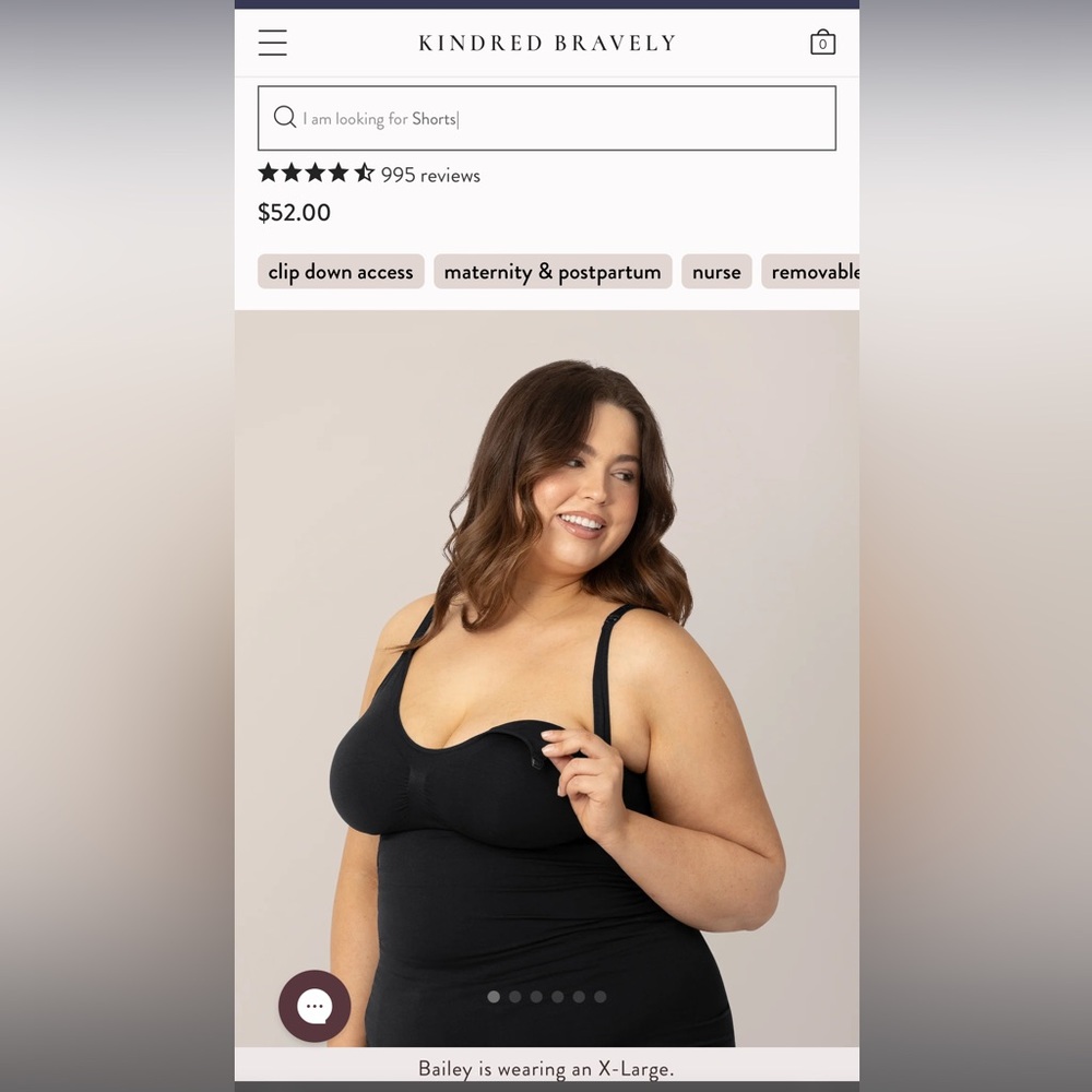 Kindred Bravely Sublime Nursing Tank M Busty Breastfeeding